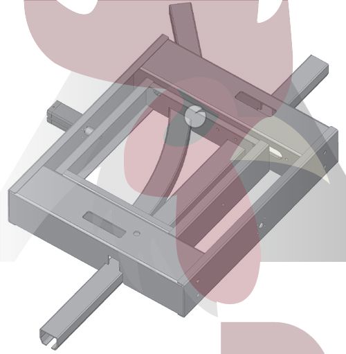 40x35x2,5mm Ray için 45 Derece Sola Dönüş İstasyonu - Pnömatik