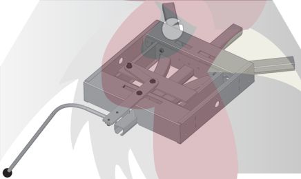 48,5x44x3mm Ray için 45 Derece 3 Yöne Dönüş İstasyonu - Manuel