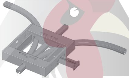 48,5x44x3mm Ray için 90 Derece 3 Yöne Dönüş İstasyonu - Pnömatik