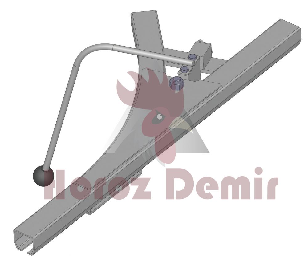 40x35x2,5mm Ray İçin Sola Dönüş Rayı 45 Derece